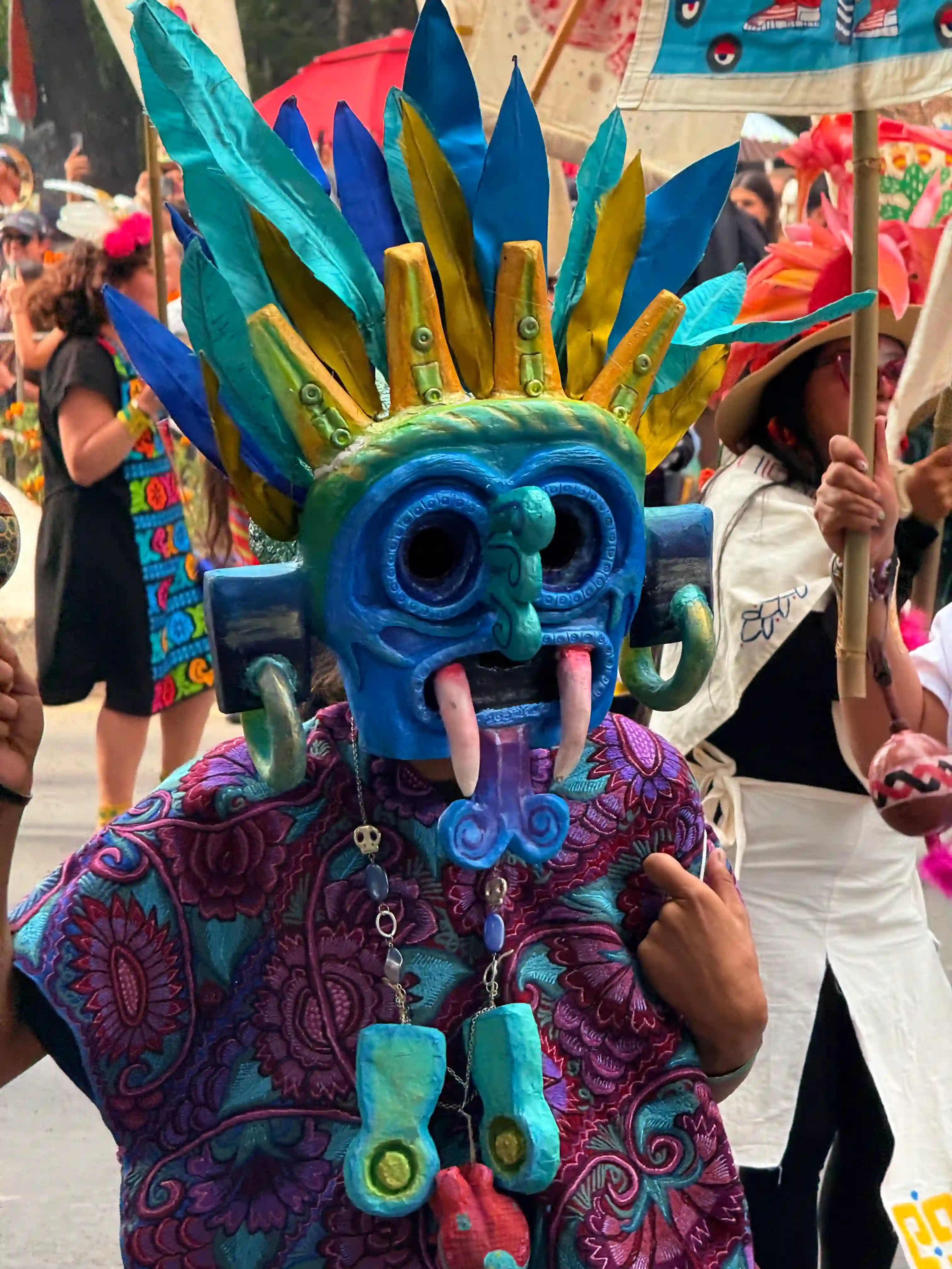 Défilé du Dia de Los muertos a l'avenida reforma