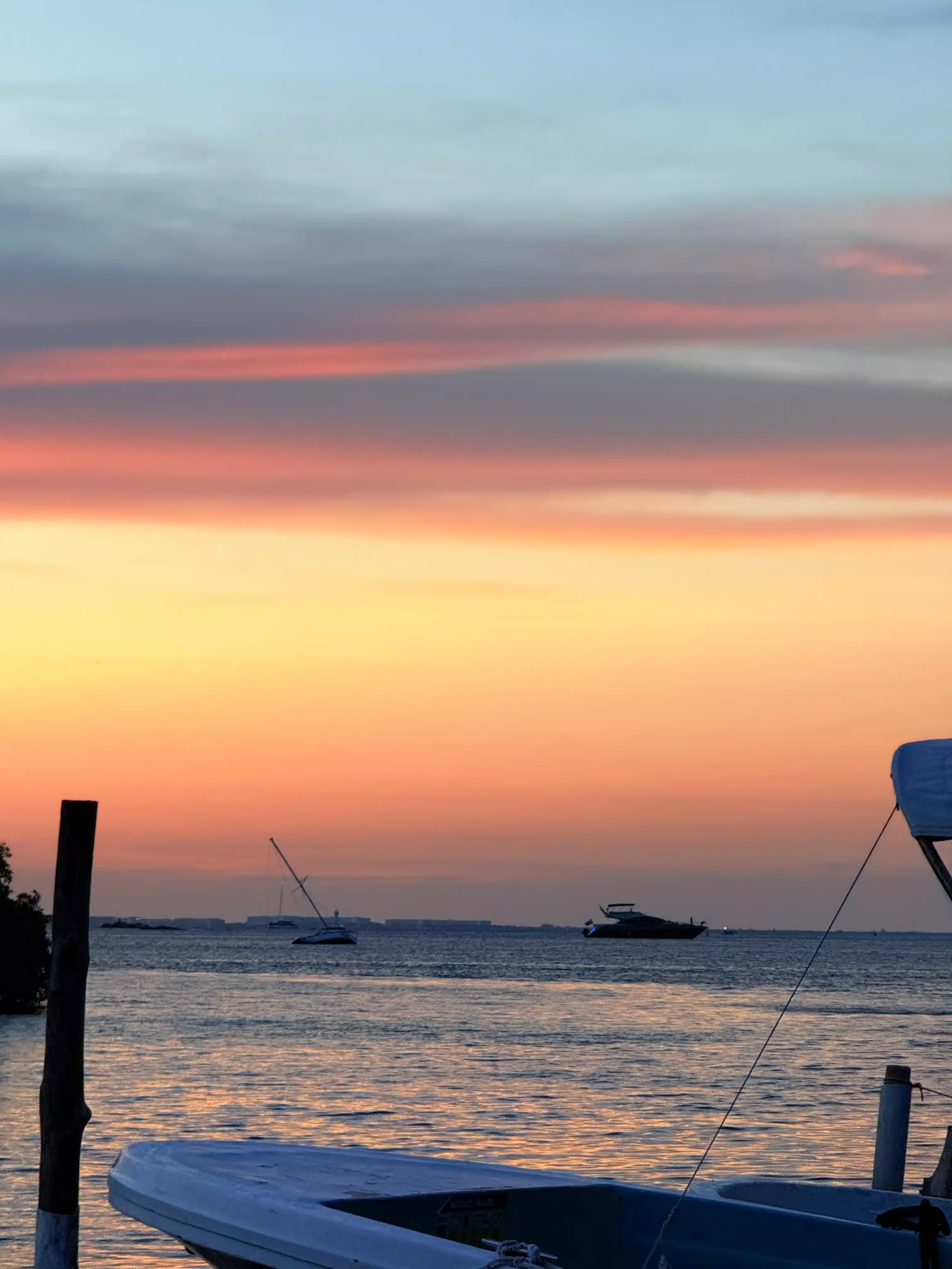 Coucher de soleil sur Isla Mujeres