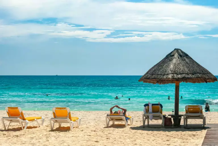 Beach club à Cancun