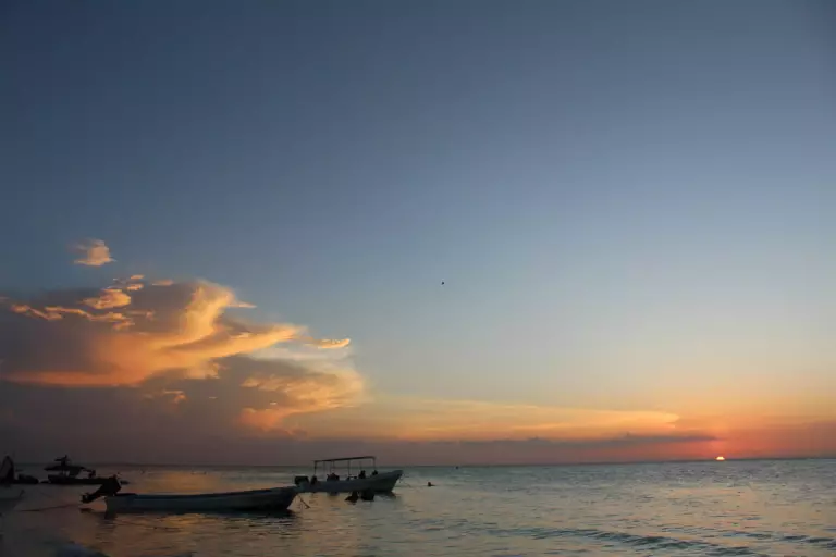 Coucher de soleil à Holbox
