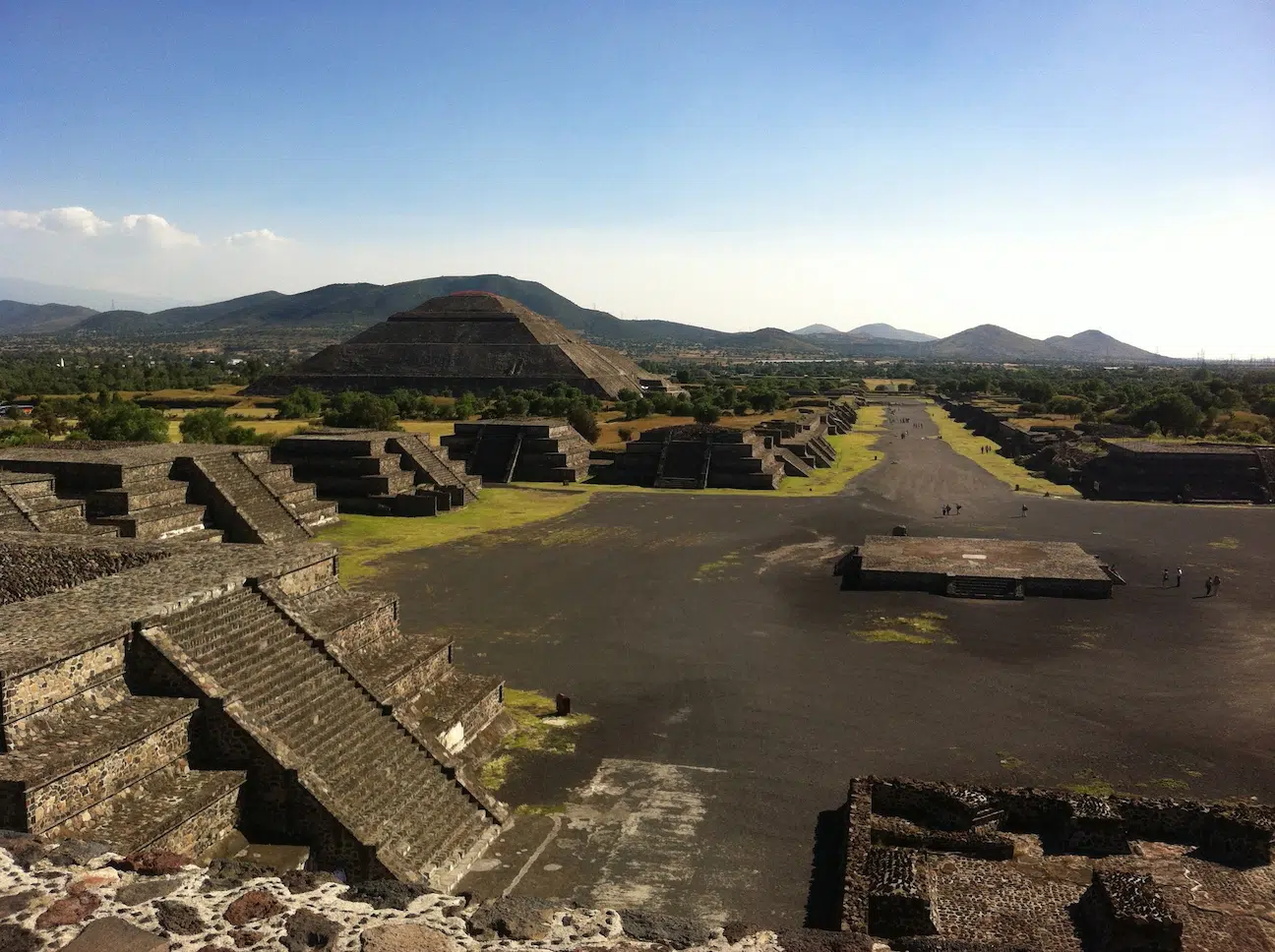 Allée des morts du temple Téotihuacan