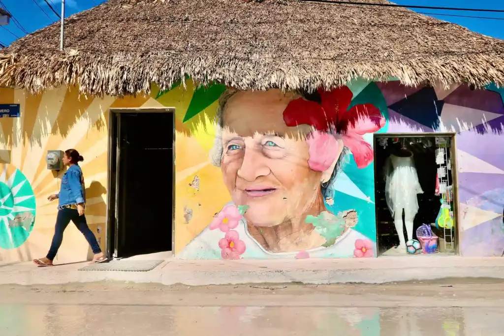 Fresque sur l'île d'Holbox