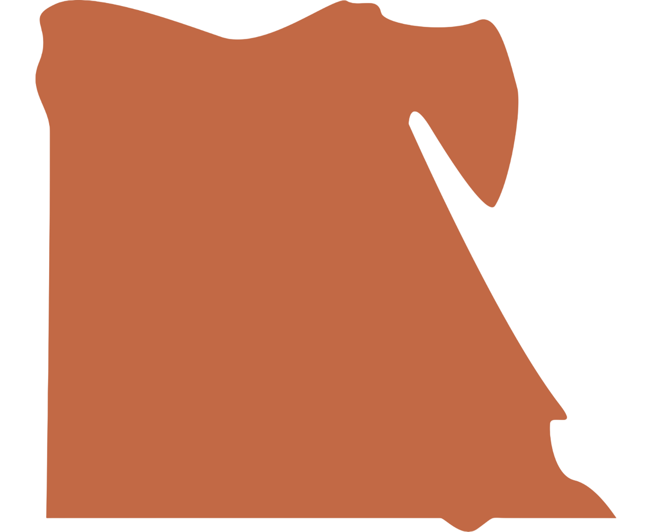 Silhouette de l'Egypte