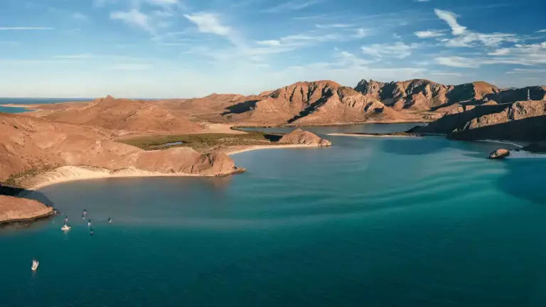 Paysage de La Paz au Mexique