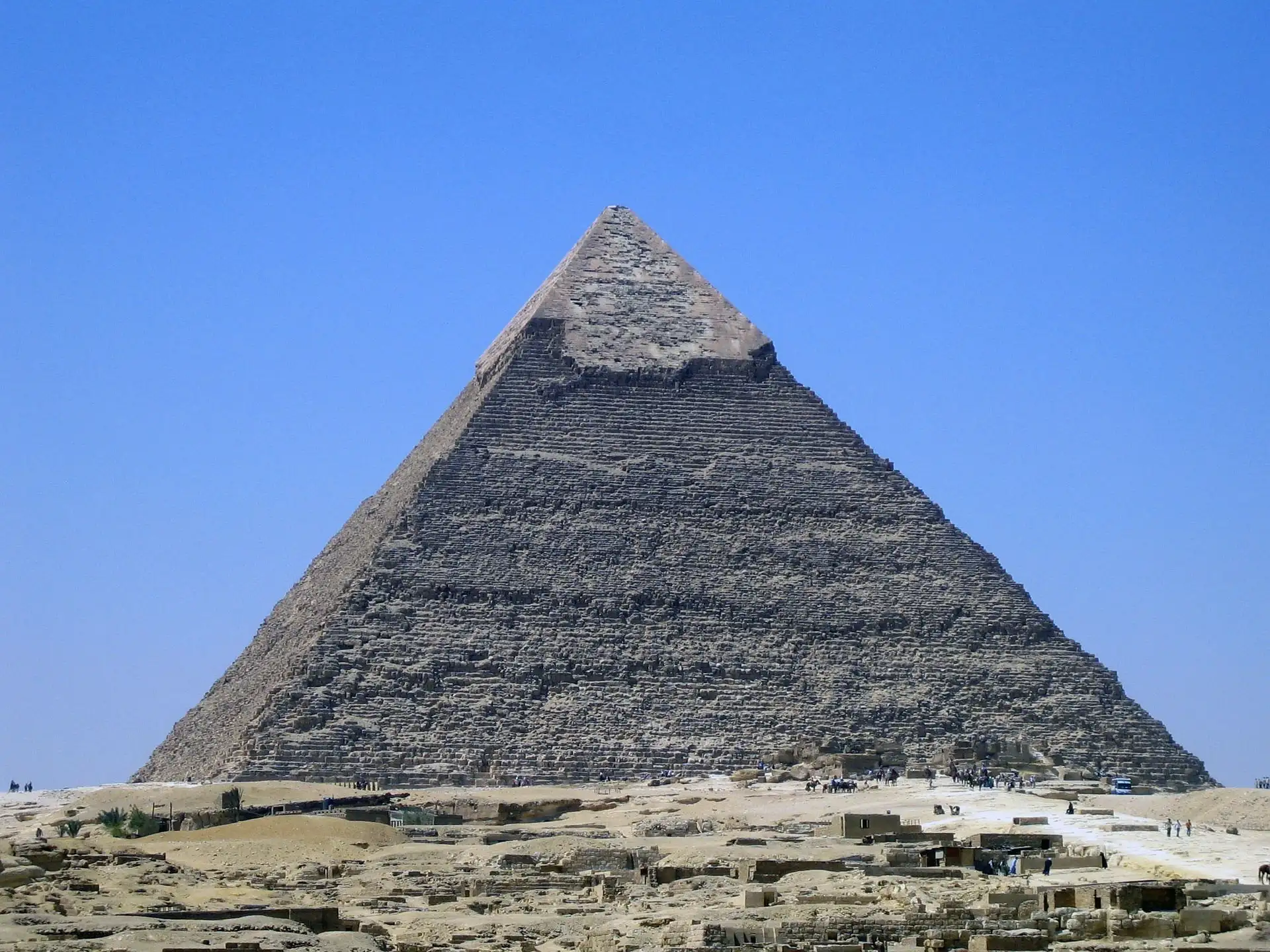 Pyramide de Khephren sur le plateau de Gizeh
