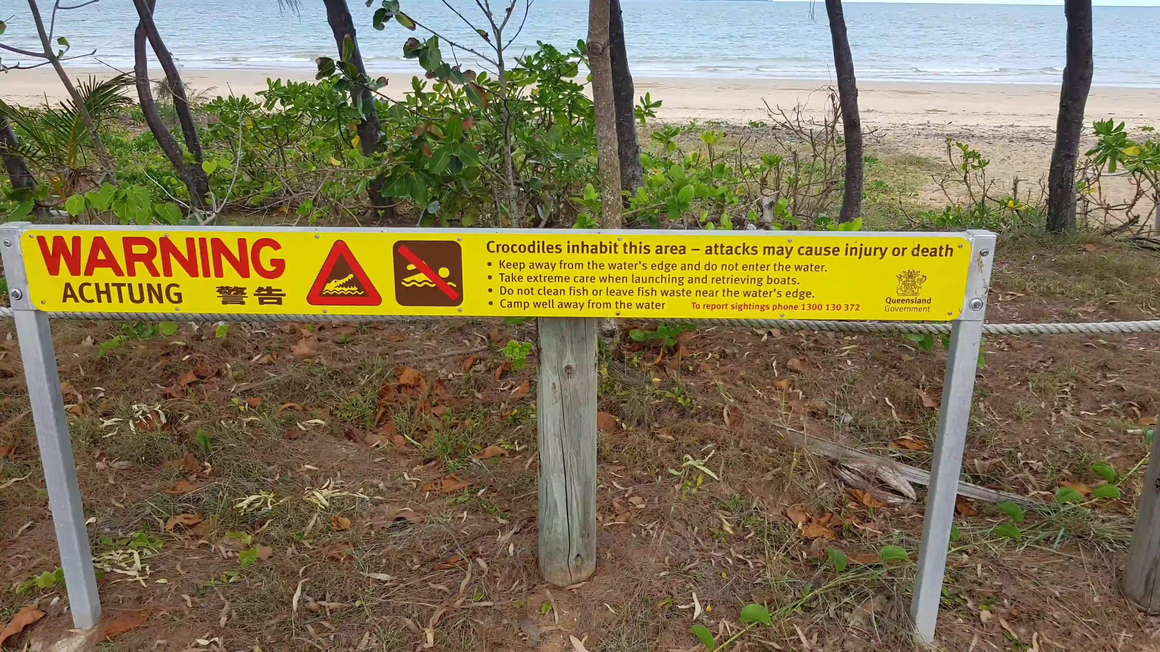 Panneau danger en australie