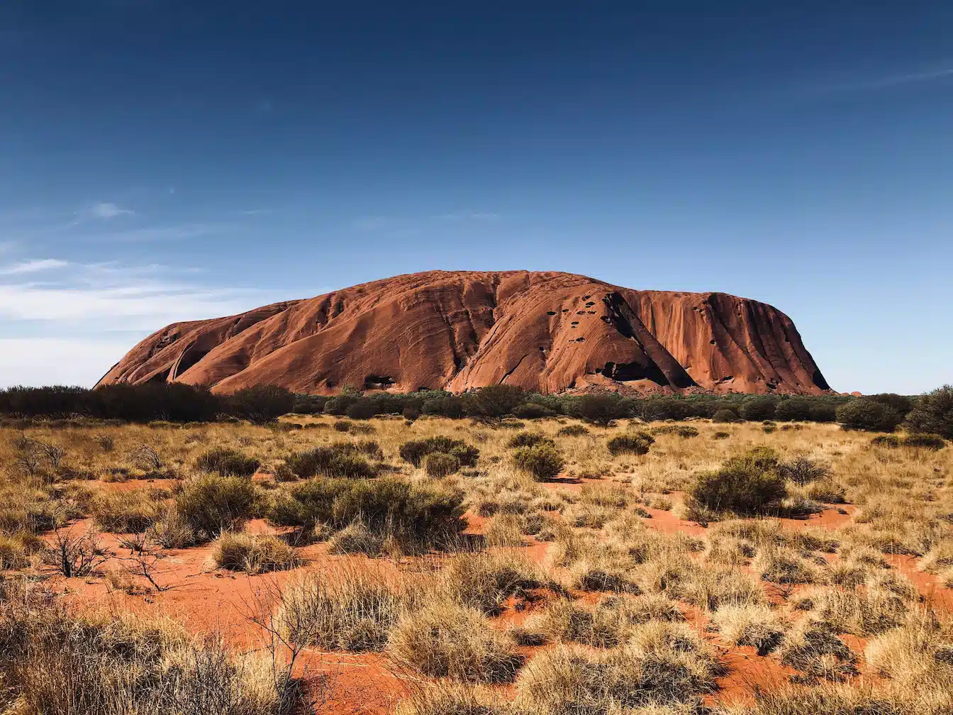 Rocher d'Uluru dans le Red Center Australieb