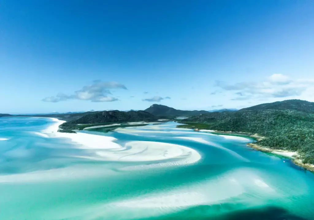 Plage de Whitsunday en Australie