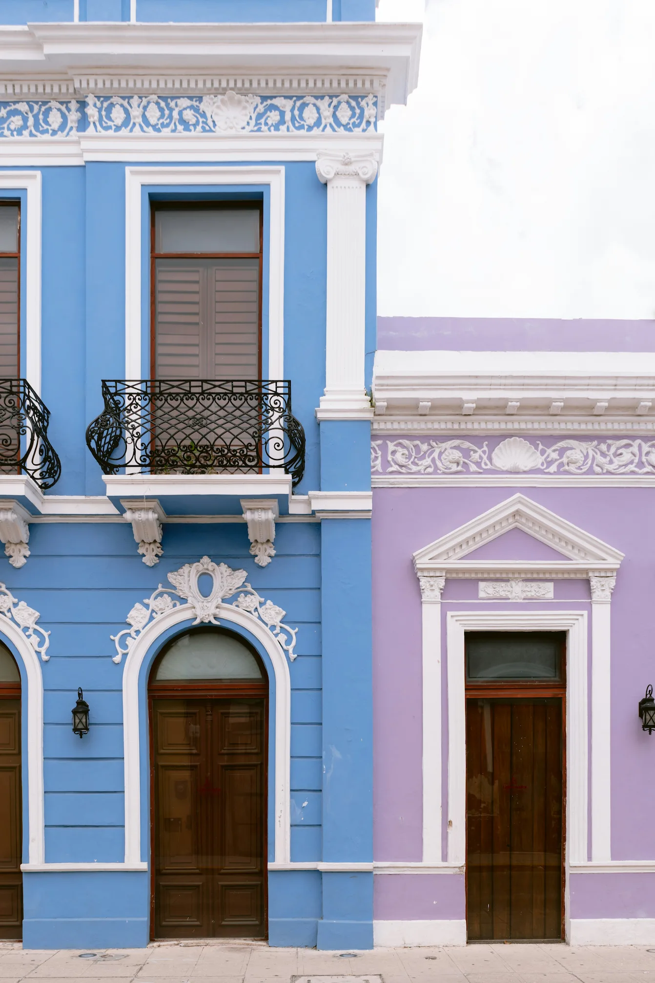 Façades colorées de Mérida dans le Yucatan