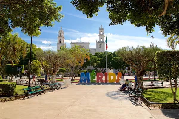 Plaza Grande de Mérida au Mexique