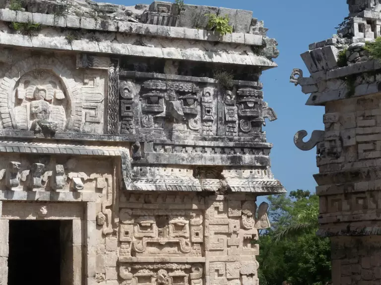 Site archéologique maya au Mexique