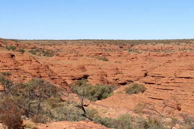 Les montagnes de Kings Canyon en Australie