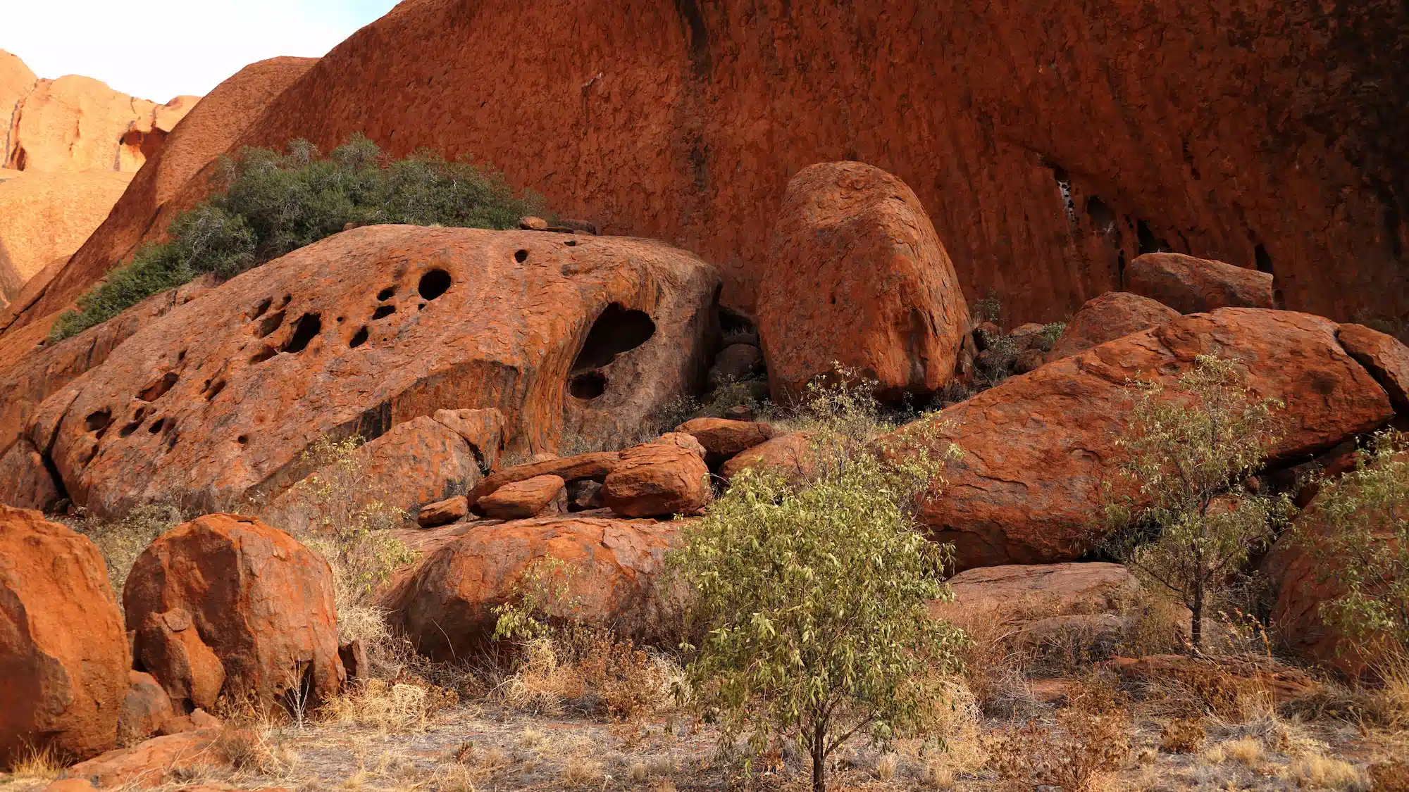 Rochers rouges à Uluru dans le Red Centre