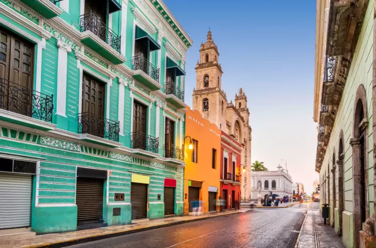 Rues à Mérida au Mexique