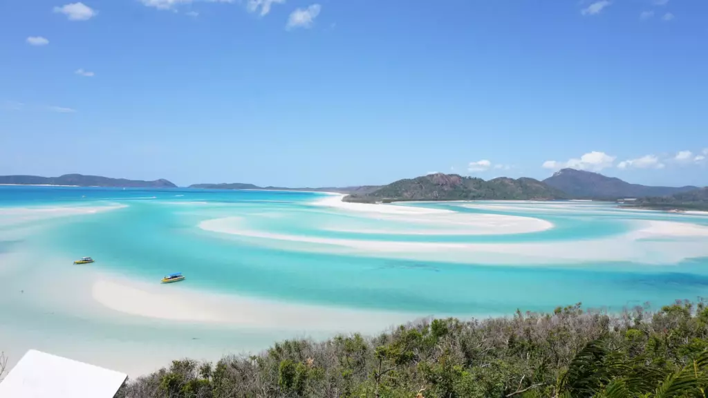 Plage de Whitsunday en Australie
