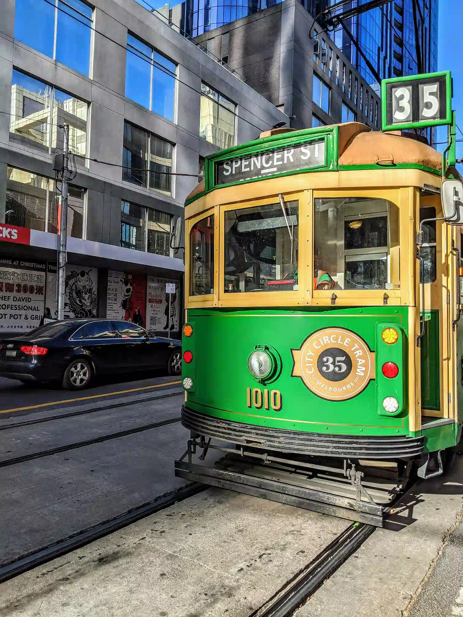 Tramway dans CBD, centre-ville de Melbourne