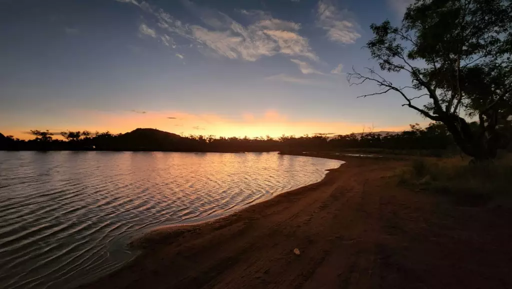 Coucher de soleil sur Alice Springs