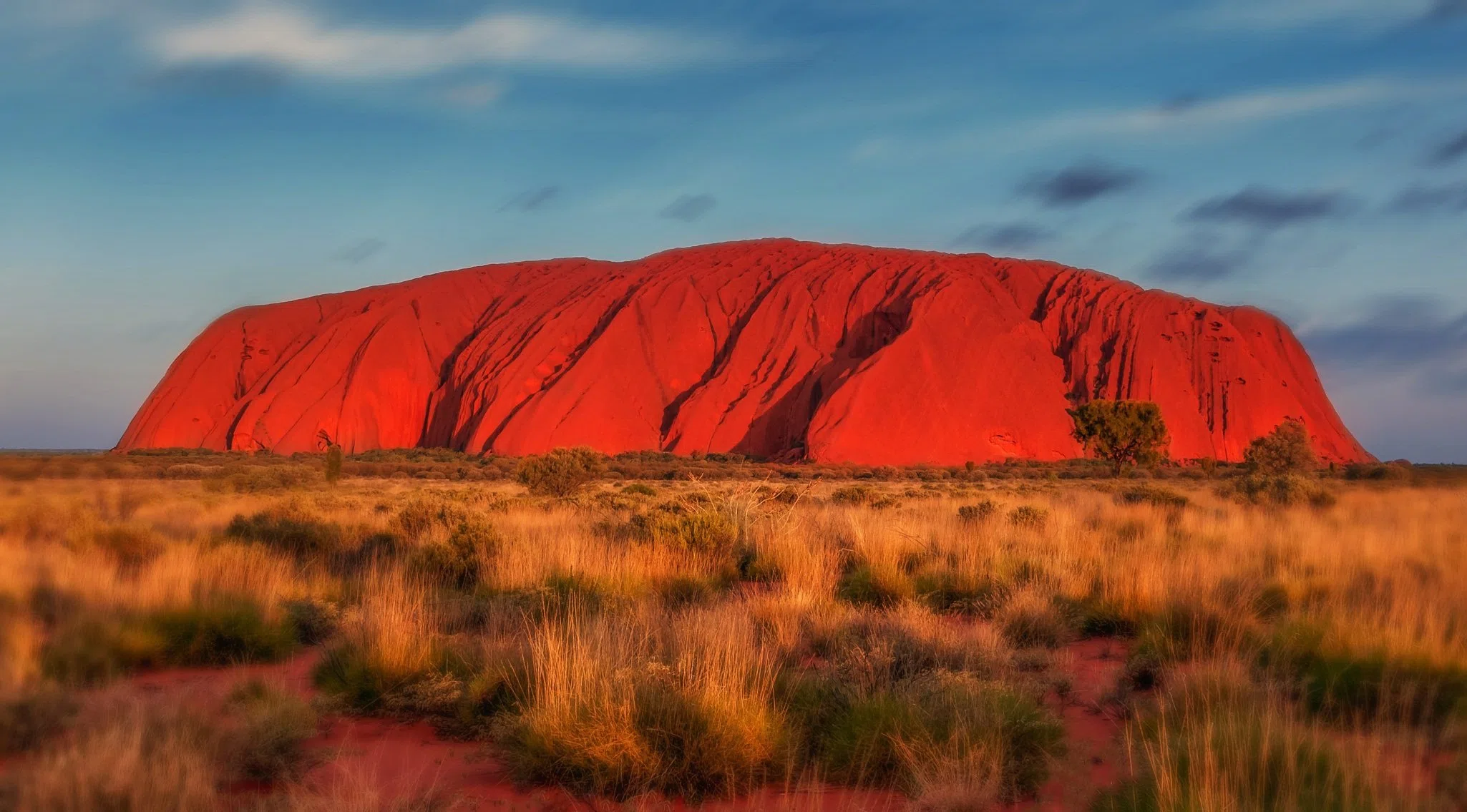 Coucher de soleil sur Uluru
