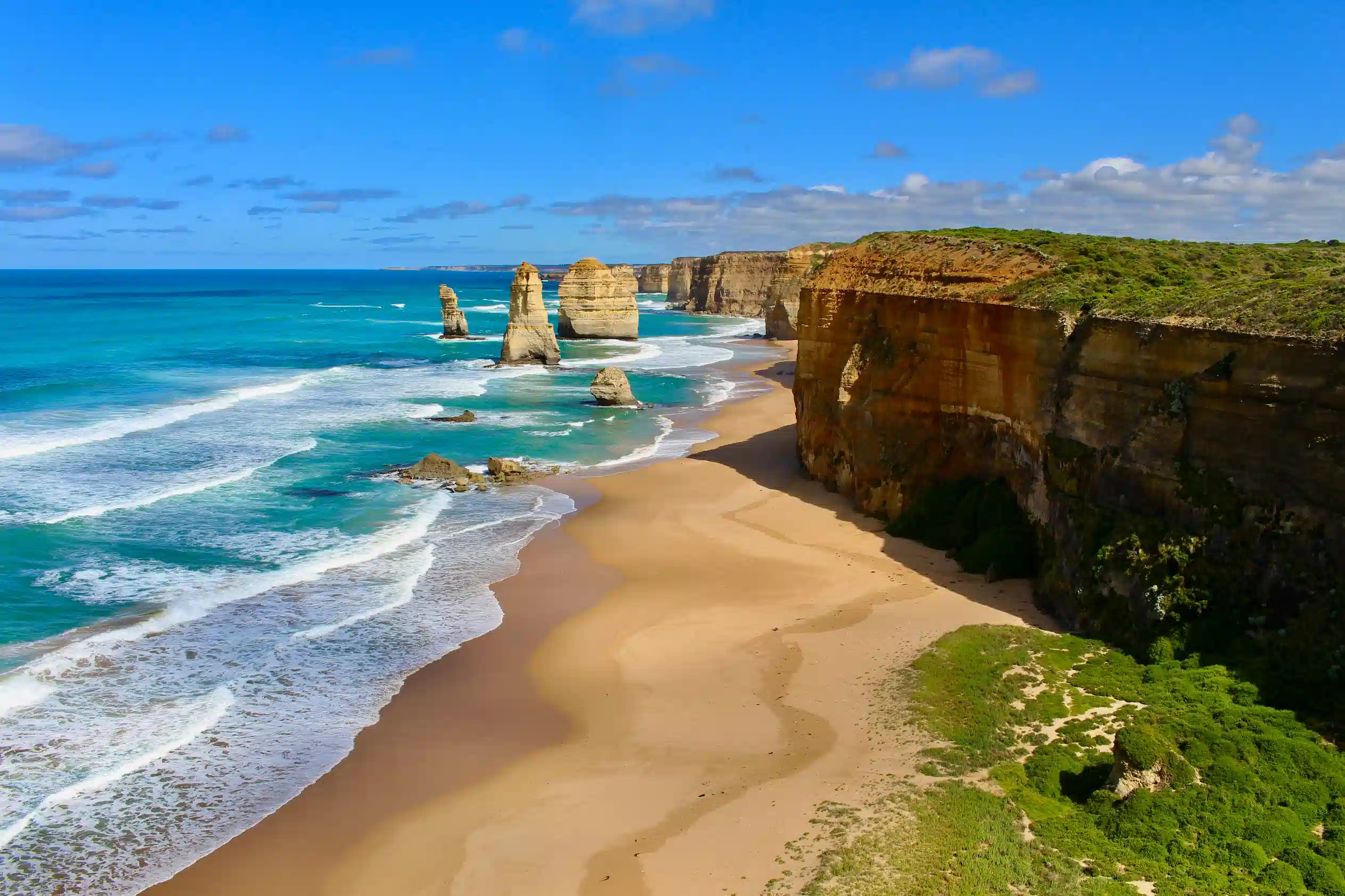 Panoramique de la great Ocean road en Australie