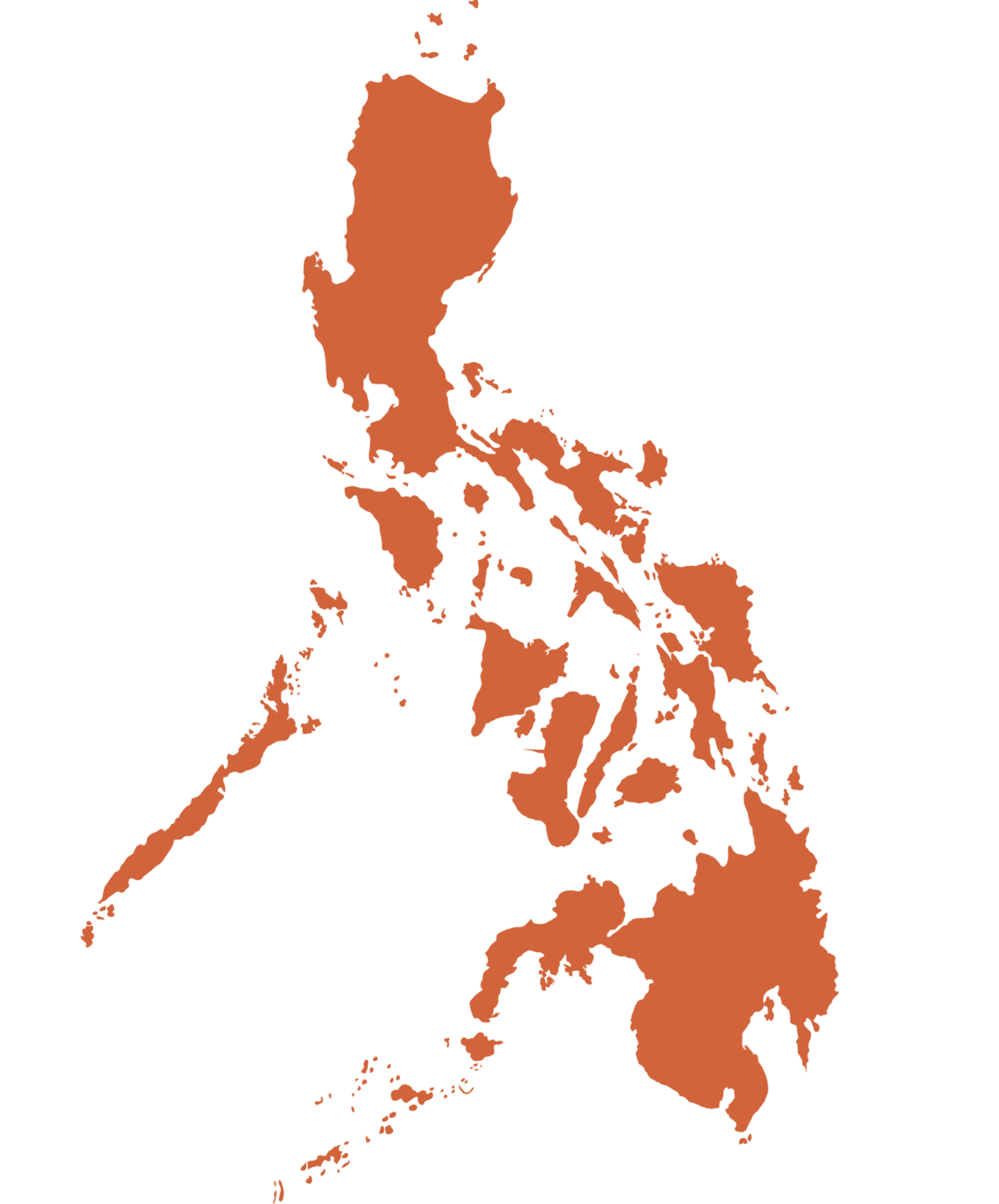 Map des philippines couleur orange