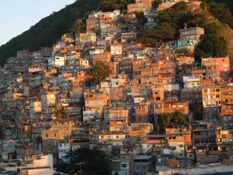 Les favelas à Rio au brésil
