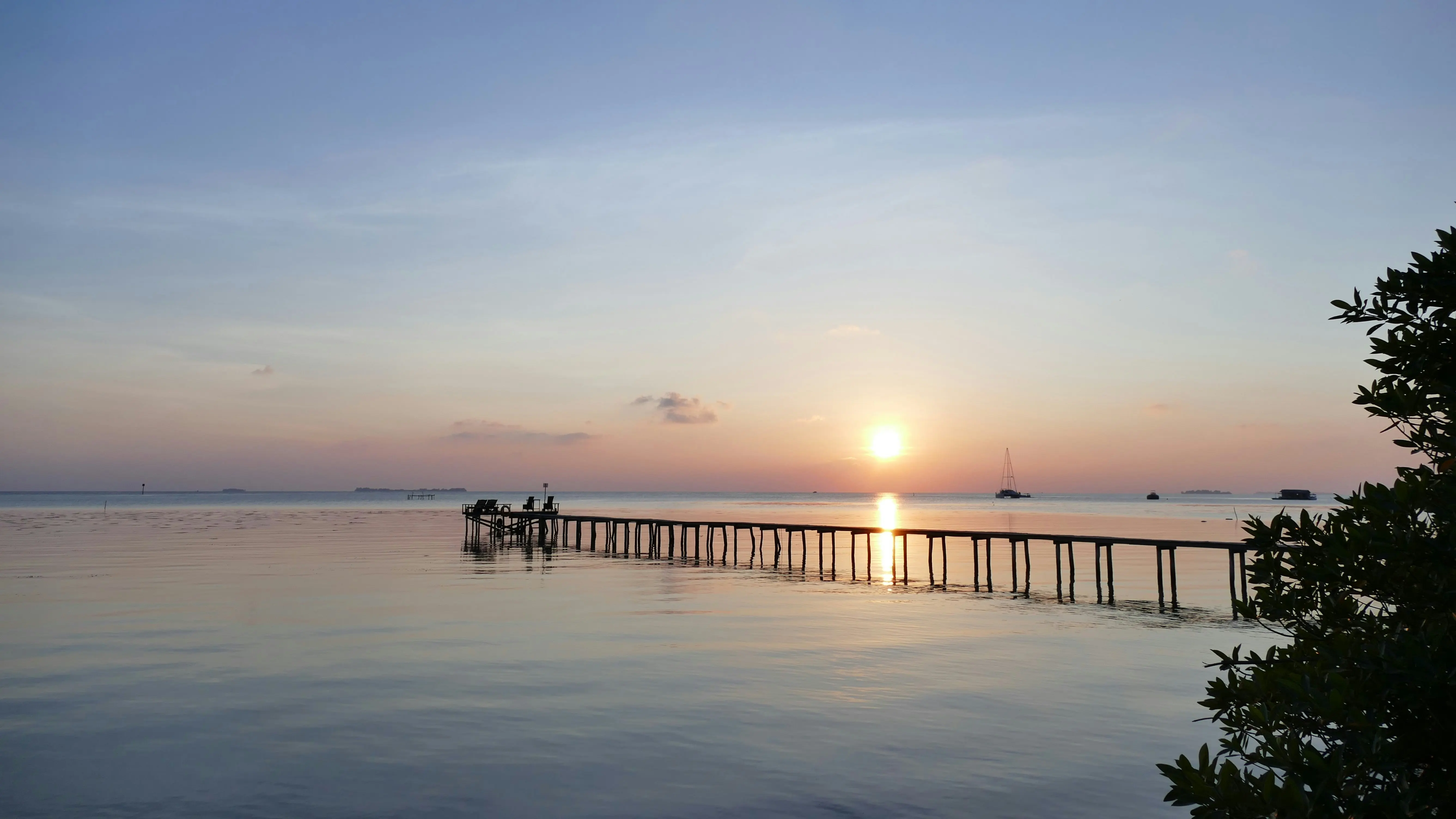 Coucher de soleil à Karimunjawa 