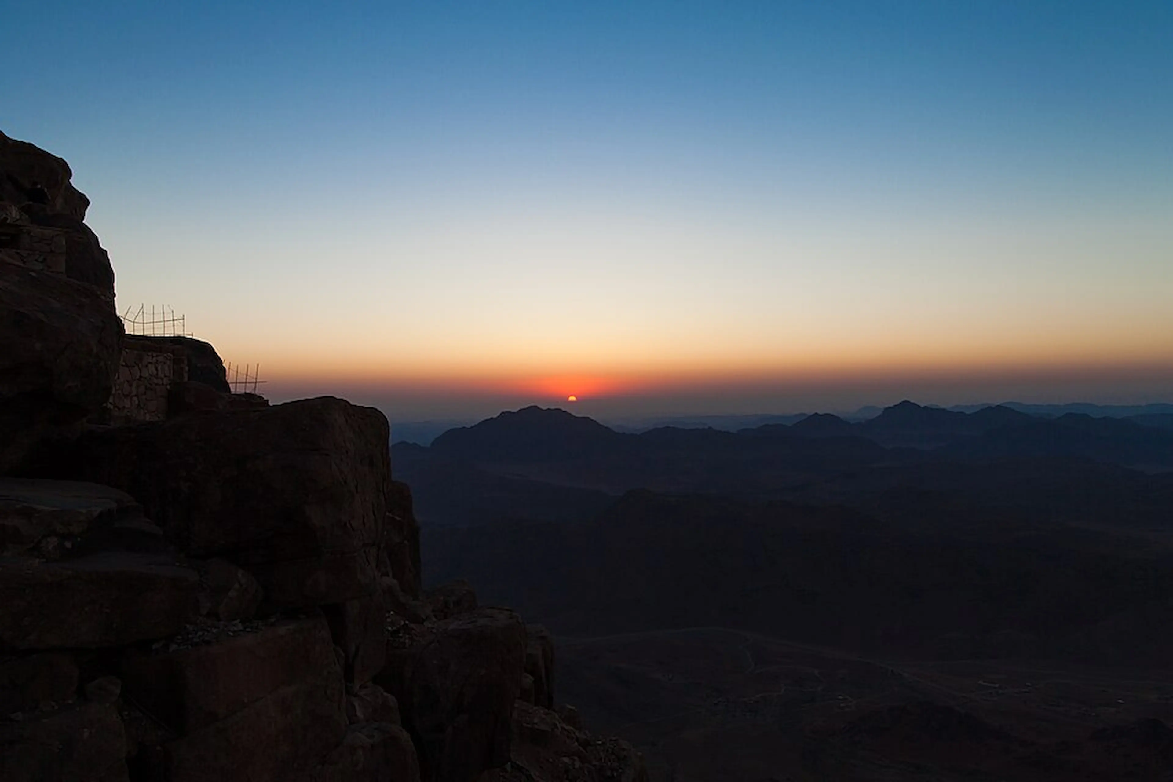 Lever de soleil sur le Mont Sinai