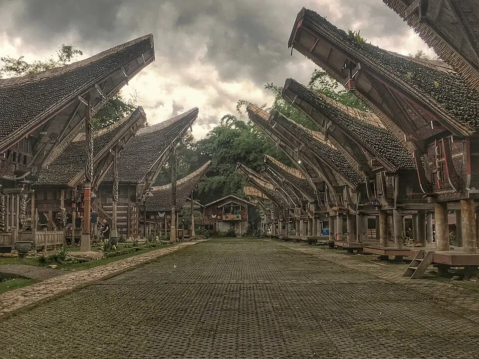 Maison tongkonan indonésie