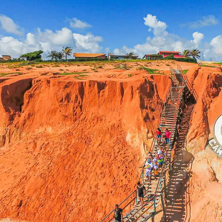 canoa quebrada, les falaises de gré rouge